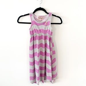 Juicy Couture Grey/Pink Striped Dress size XL (14-16) & Size Small (6/6X)